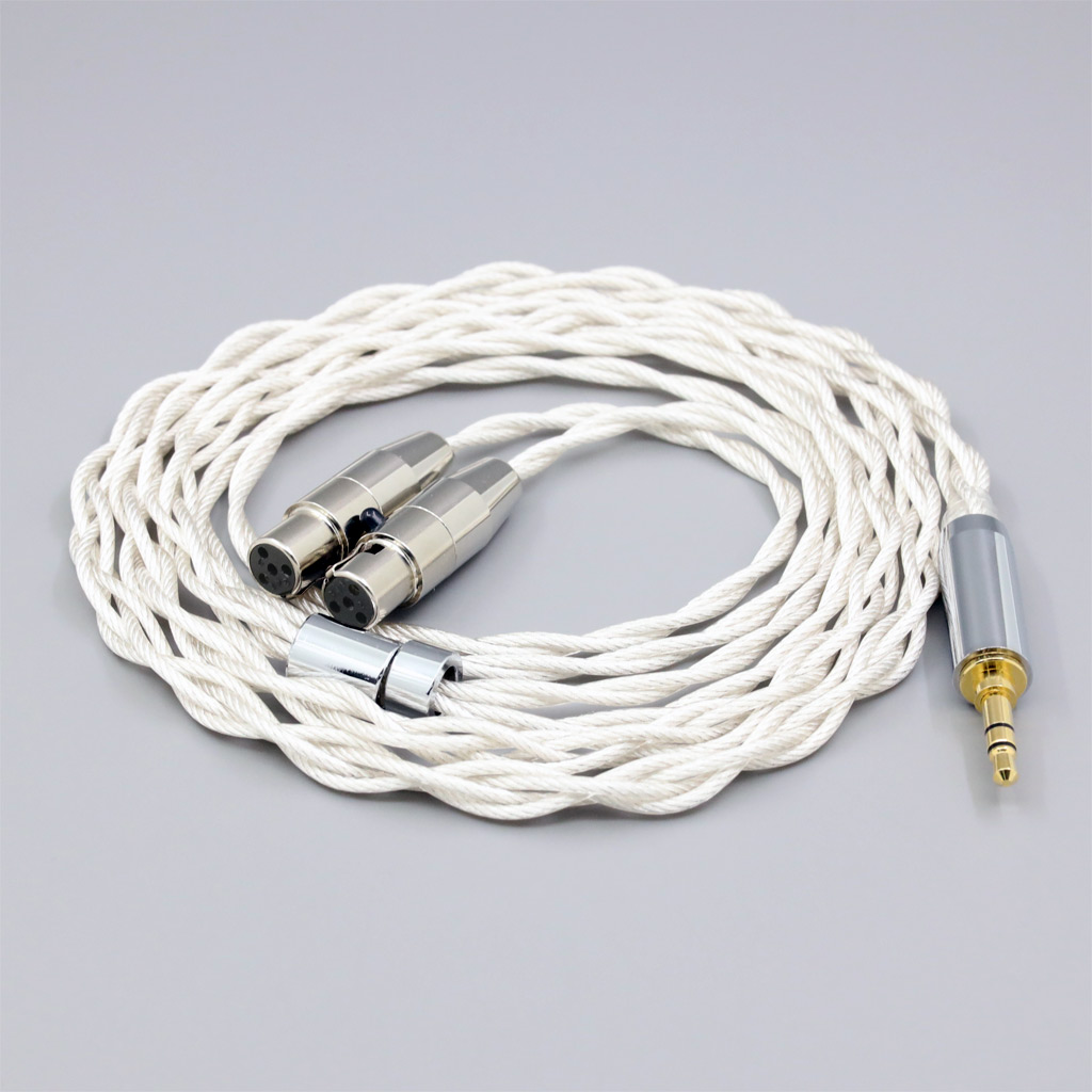 Graphene 7N OCC Silver Plated Type2 Earphone Cable For Audeze LCD-3 LCD-2 LCD-X LCD-XC LCD-4z LCD-MX4 LCD-GX lcd-24