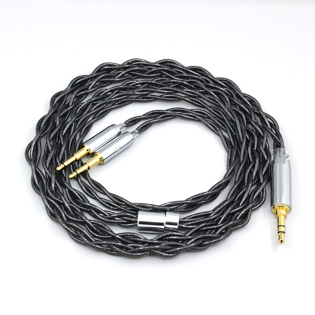 Nylon 99% Pure Silver Palladium Graphene Gold Shield Cable For Sennheiser HD477 HD497 HD212 PRO EH250 EH350 Headphone Dual 2.5mm
