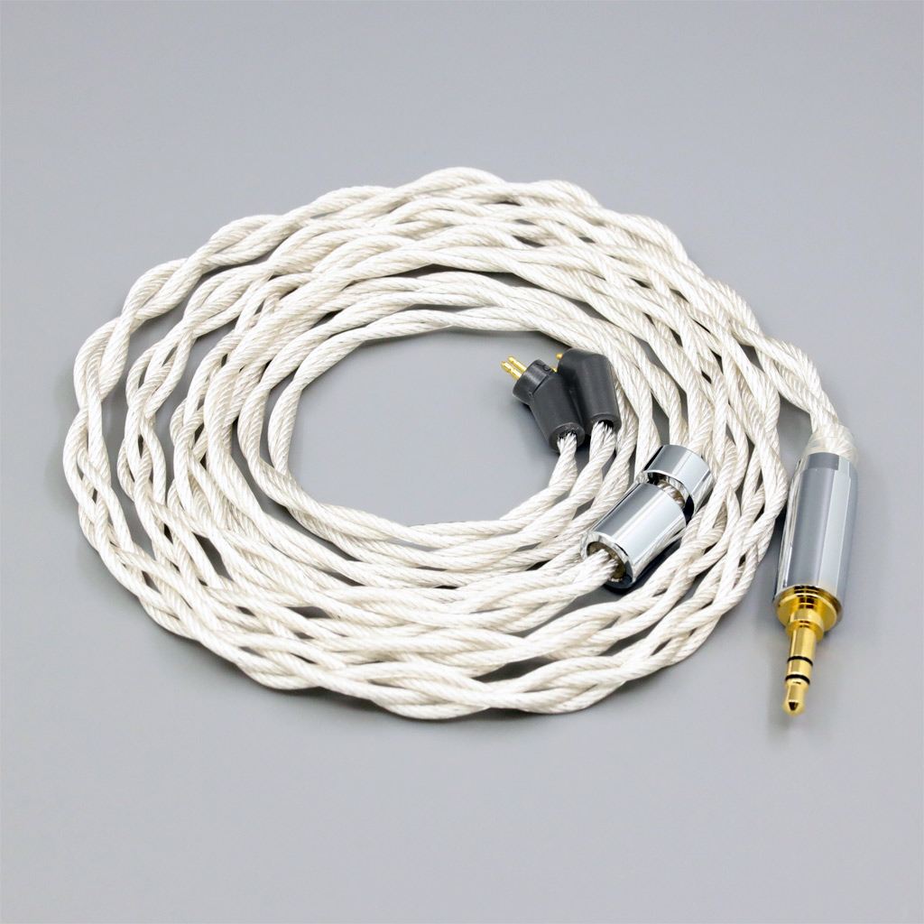 Graphene 7N OCC Silver Plated Type2 Earphone Cable For Etymotic ER4B ER4PT ER4S ER6I ER4 2pin 