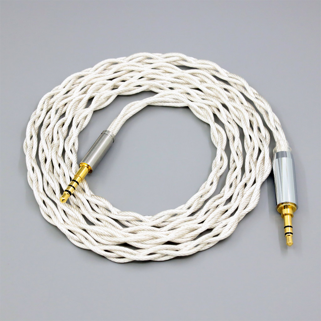Graphene 7N OCC Silver Plated Type2 Earphone Cable For Denon AH-mm400 AH-mm300 mm200 Beats solo2 solo3 SHP9500