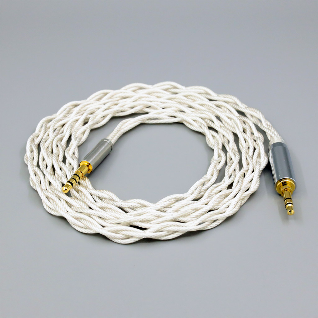 Graphene 7N OCC Silver Plated Type2 Earphone Cable For Denon AH-mm400 AH-mm300 mm200 Beats solo2 solo3 SHP9500