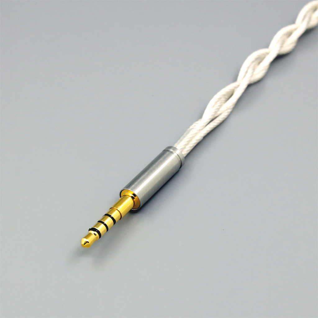 Graphene 7N OCC Silver Plated Type2 Earphone Cable For Denon AH-mm400 AH-mm300 mm200 Beats solo2 solo3 SHP9500