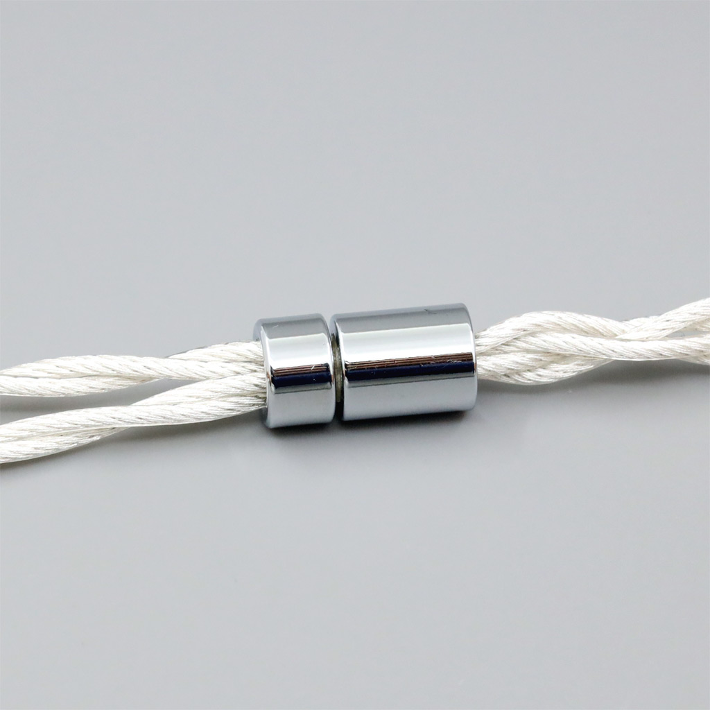 Graphene 7N OCC Silver Plated Type2 Earphone Cable For Focal Clear Elear Elex Elegia Stellia Dual 3.5mm headphone plug