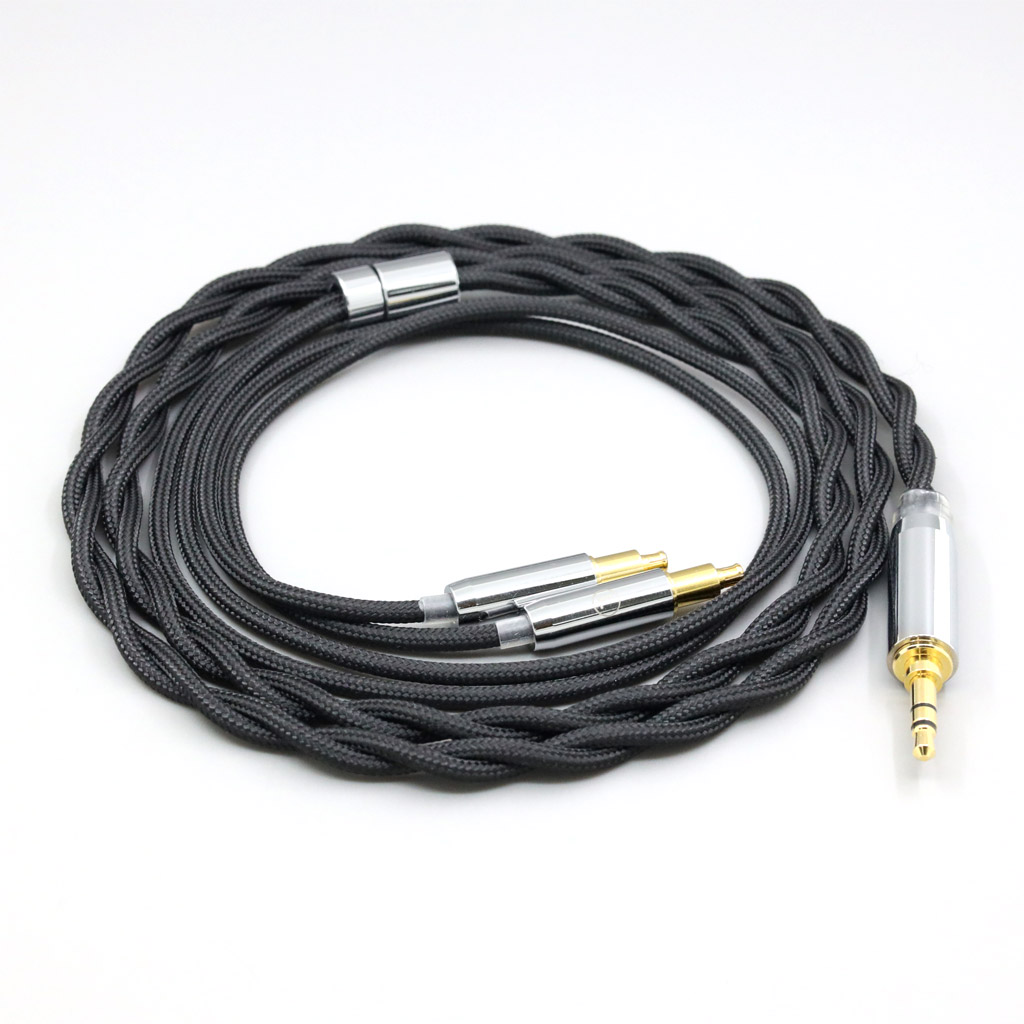 Nylon 99% Pure Silver Palladium Graphene Gold Shield Cable For Audio Technica ATH-ADX5000 MSR7b 770H 990H A2DC