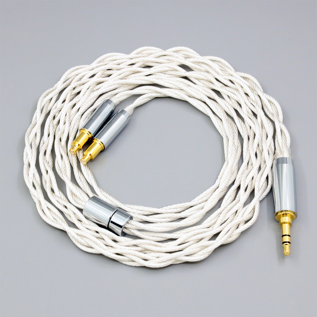 Graphene 7N OCC Silver Plated Type2 Earphone Cable For Audio Technica ATH-ADX5000 MSR7b 770H 990H A2DC