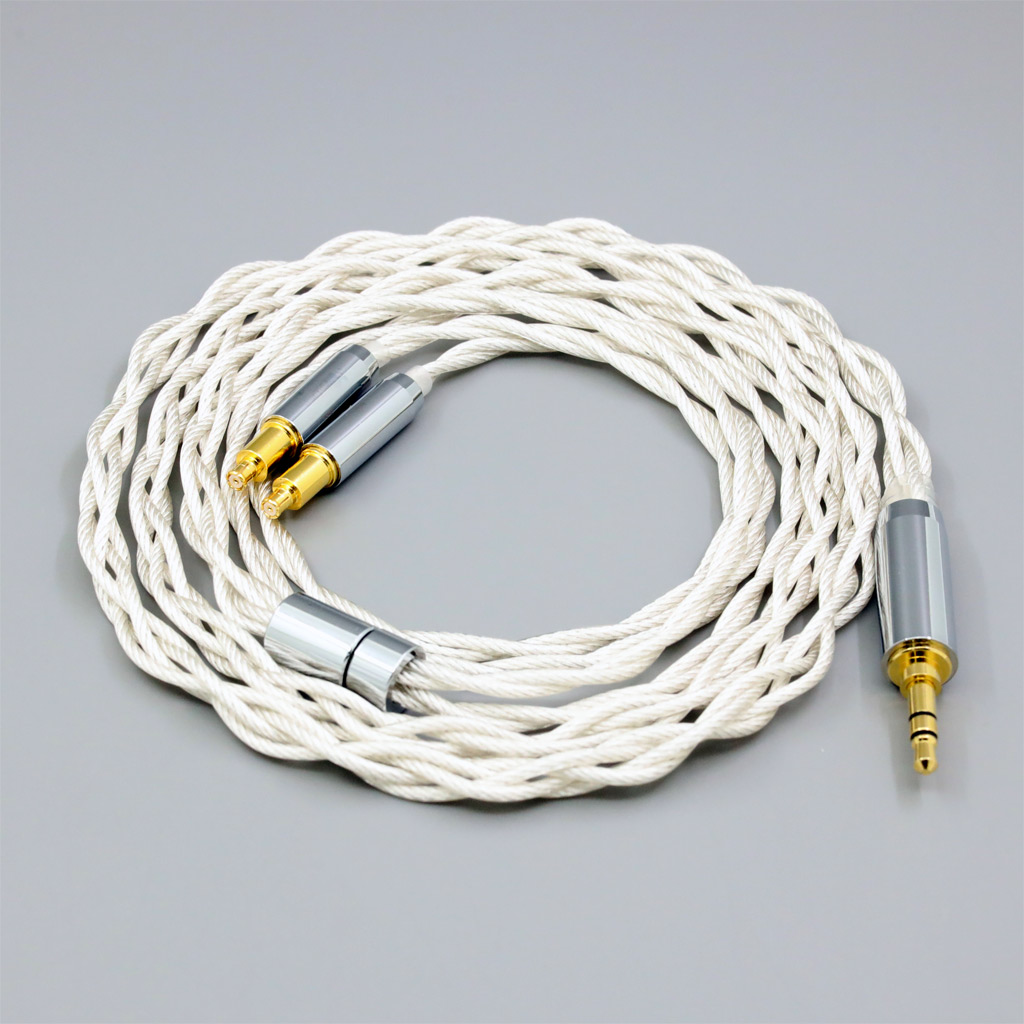 Graphene 7N OCC Silver Plated Type2 Earphone Cable For Audio Technica ATH-ADX5000 MSR7b 770H 990H A2DC