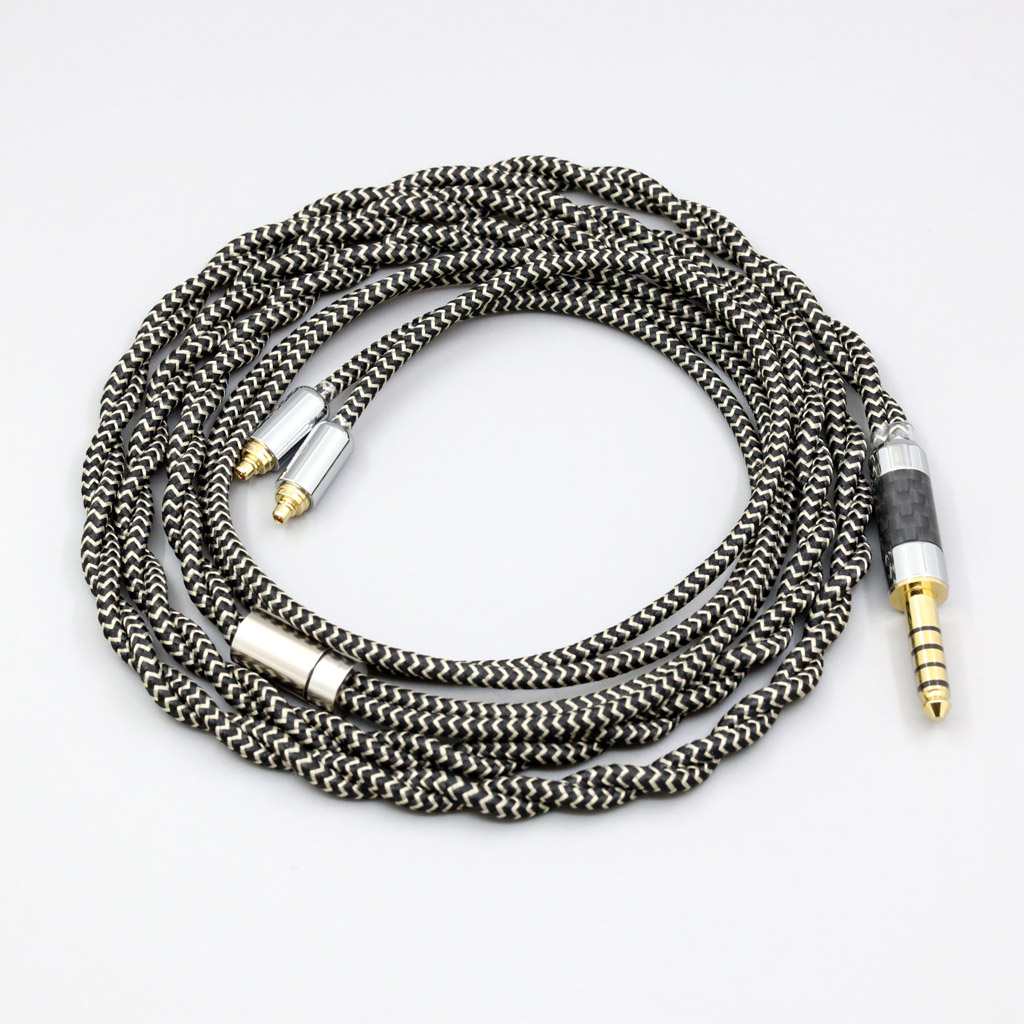 2 Core 2.8mm Litz OFC Earphone Shield Braided Sleeve Cable For AKG N5005 N30 N40 MMCX Sennheiser IE300 IE900
