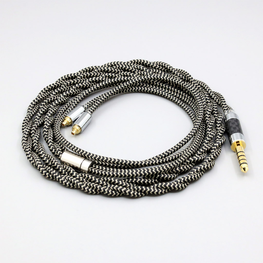 2 Core 2.8mm Litz OFC Earphone Shield Braided Sleeve Cable For AKG N5005 N30 N40 MMCX Sennheiser IE300 IE900