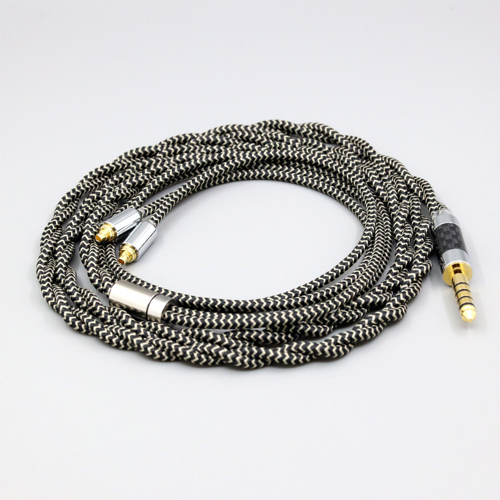 2 Core 2.8mm Litz OFC Earphone Shield Braided Sleeve Cable For AKG N5005 N30 N40 MMCX Sennheiser IE300 IE900