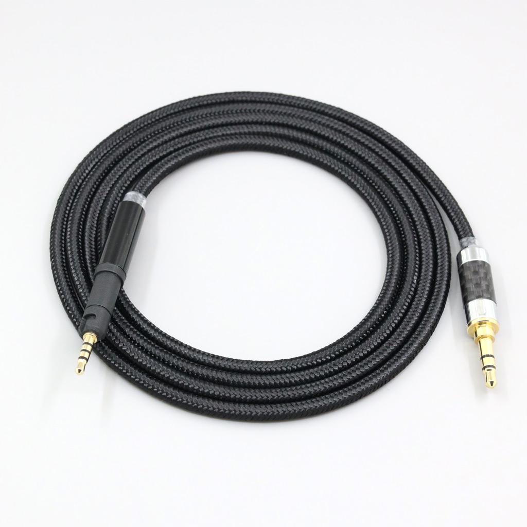 Black Super Soft Headphone Nylon OFC Cable For Sennheiser HD599 HD569 HD 560S HD559 hd560s