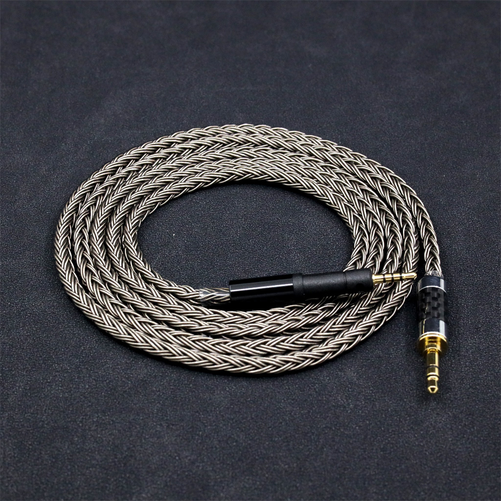 16 Core Grey Silver Plated Earphone Cable For Sennheiser HD599 HD569 HD 560S HD559 hd560s