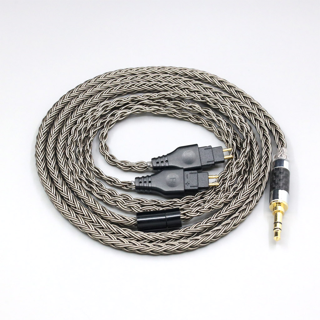 16 Core Grey Earphone Cable For Sennheiser HD580 HD600 HD650 HDxxx HD660S HD58x HD6xx Headphone