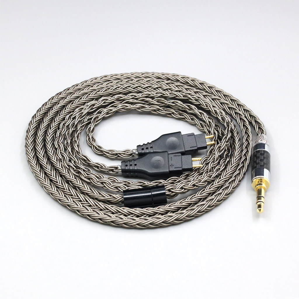 16 Core Grey Earphone Cable For Sennheiser HD580 HD600 HD650 HDxxx HD660S HD58x HD6xx Headphone