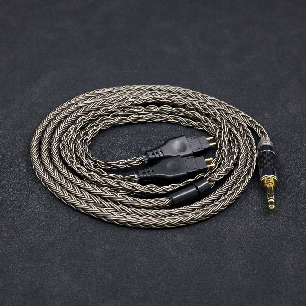 16 Core Grey Earphone Cable For Sennheiser HD580 HD600 HD650 HDxxx HD660S HD58x HD6xx Headphone
