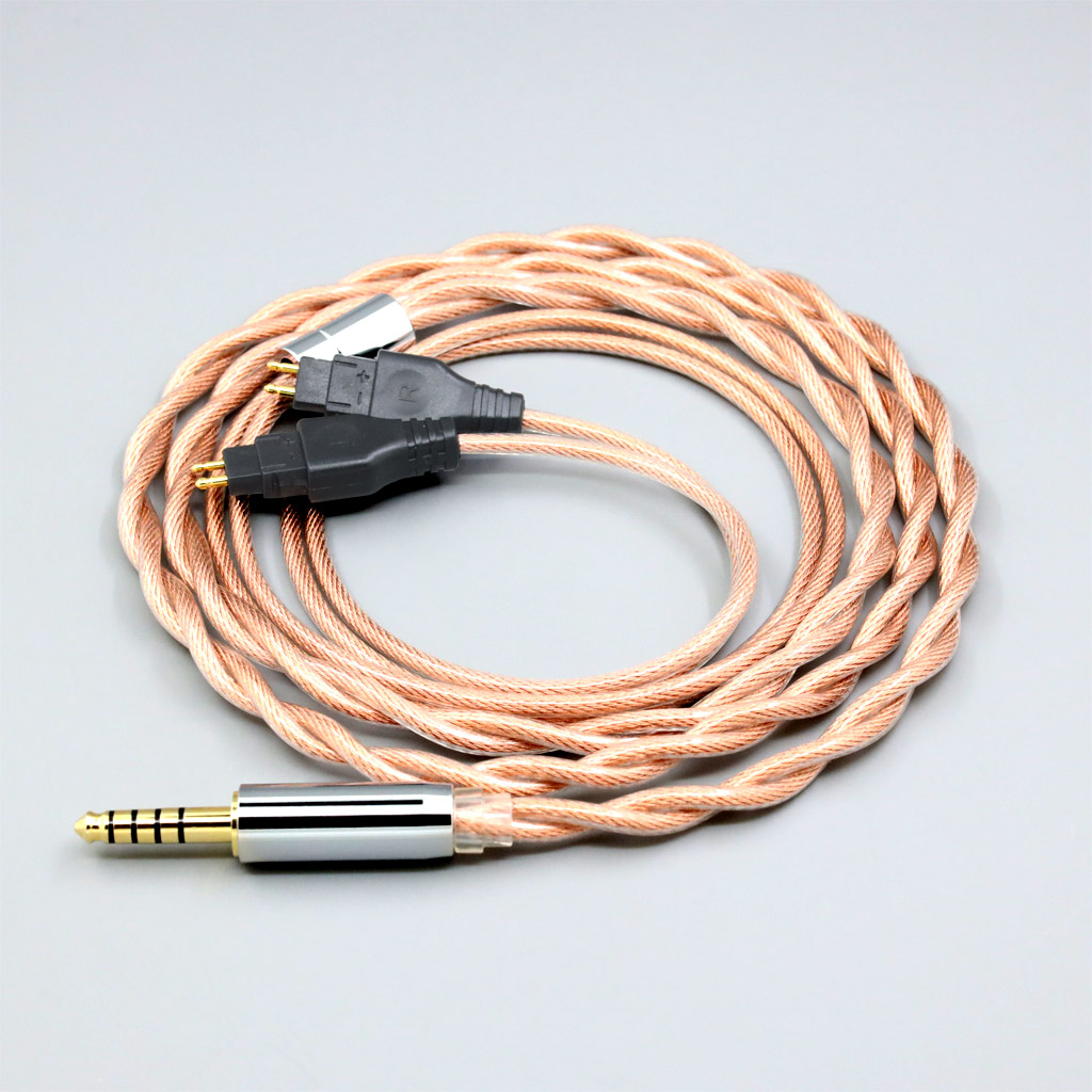 Type6 756 core Shielding 7n Litz OCC Earphone Cable For Sennheiser HD580 HD600 HD650 HDxxx HD660S HD58x HD6xx