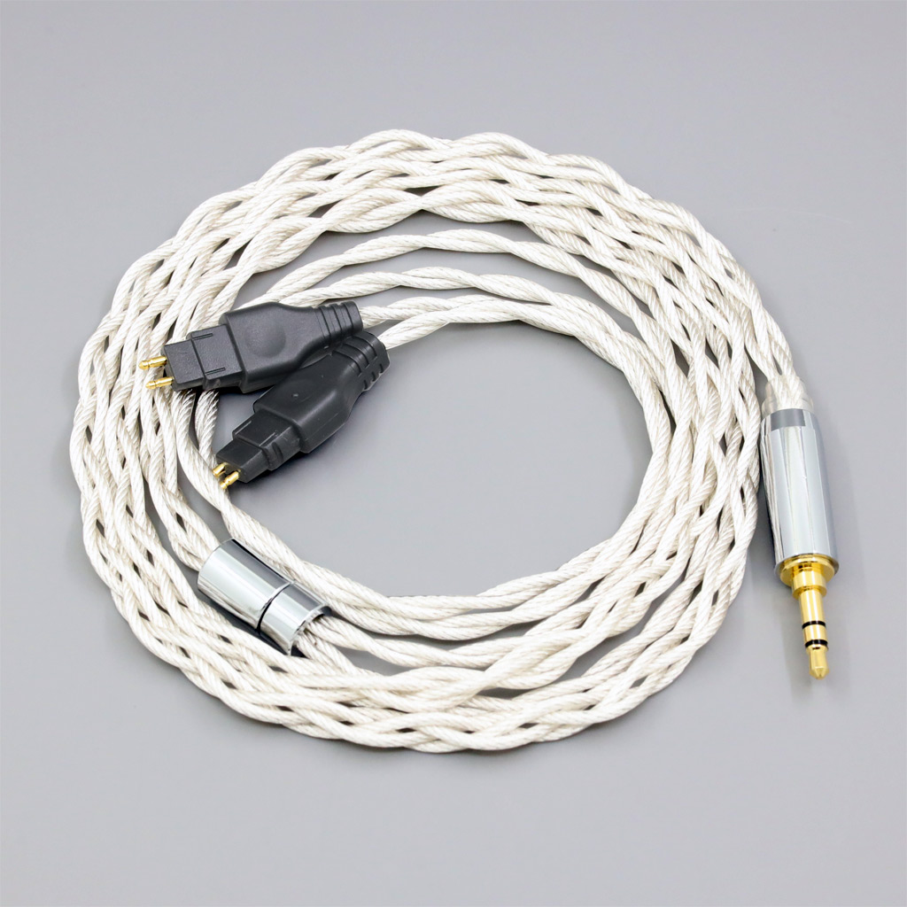 Graphene 7N OCC Silver Plated Coaxial Earphone Cable For Sennheiser HD580 HD600 HD650 HDxxx HD660S HD58x HD6xx