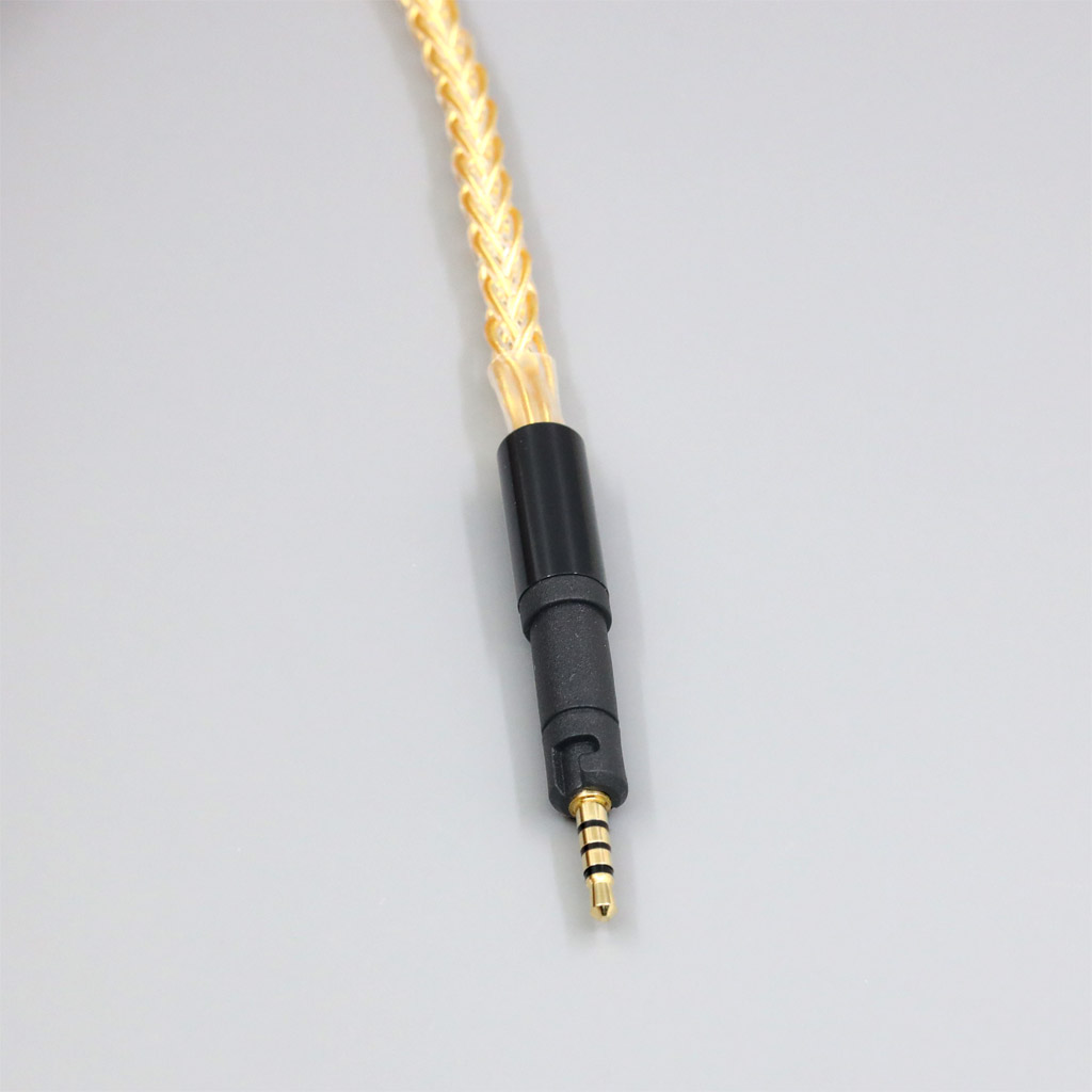 8 Core 99% 7n Pure Silver 24k Gold Plated Earphone Cable For Sennheiser HD599 HD569 HD 560S HD559 hd560s