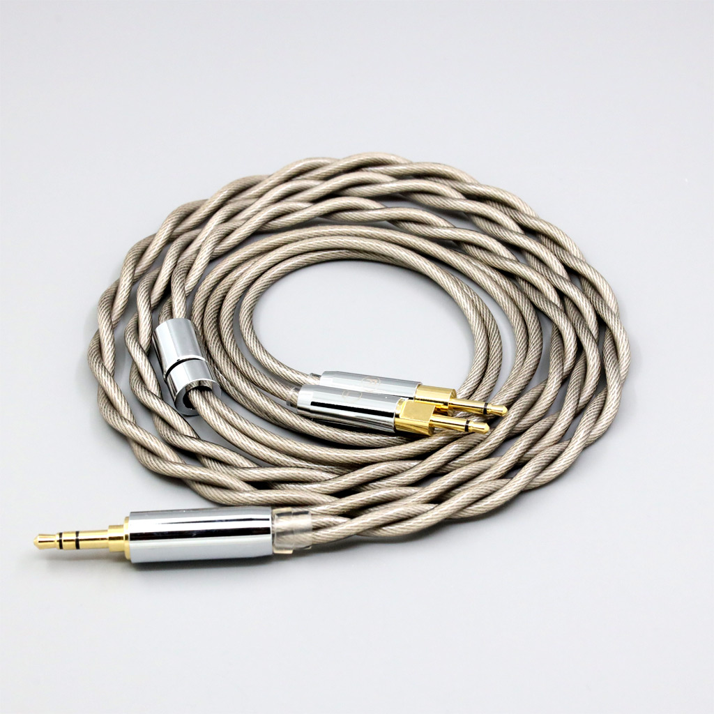 Type6 756 core 7n Litz OCC Silver Plated Earphone Cable For Sennheiser HD700 Headphone 2.5mm pin 2 core 2.8mm