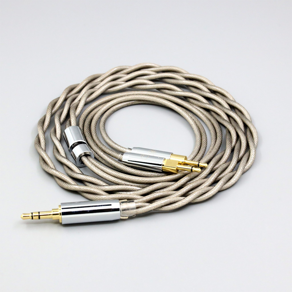 Type6 756 core 7n Litz OCC Silver Plated Earphone Cable For Sennheiser HD700 Headphone 2.5mm pin 2 core 2.8mm