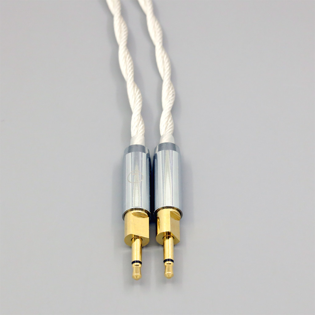 Graphene 7N OCC Silver Plated Type2 Earphone Cable For Sennheiser HD700 Headphone Dual 2.5mm pin 4 core 1.75mm