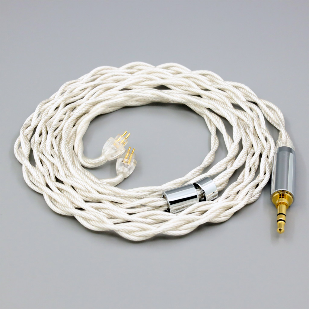 Graphene 7N OCC Silver Plated Type2 Earphone Cable For HiFiMan RE2000 Topology Diaphragm Dynamic Driver