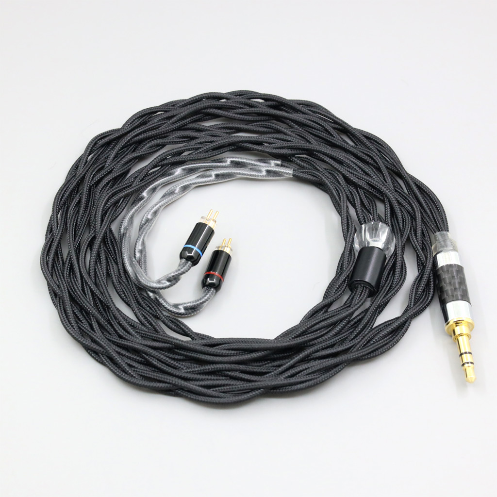 Pure 99% Silver Inside Earphone Nylon Cable For 0.78mm 2pin BA Westone W4r UM3X UM3RC JH13 High Step