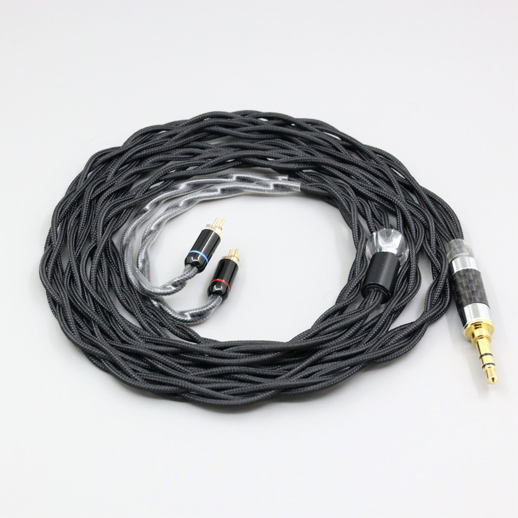 Pure 99% Silver Inside Earphone Nylon Cable For 0.78mm 2pin BA Westone W4r UM3X UM3RC JH13 High Step