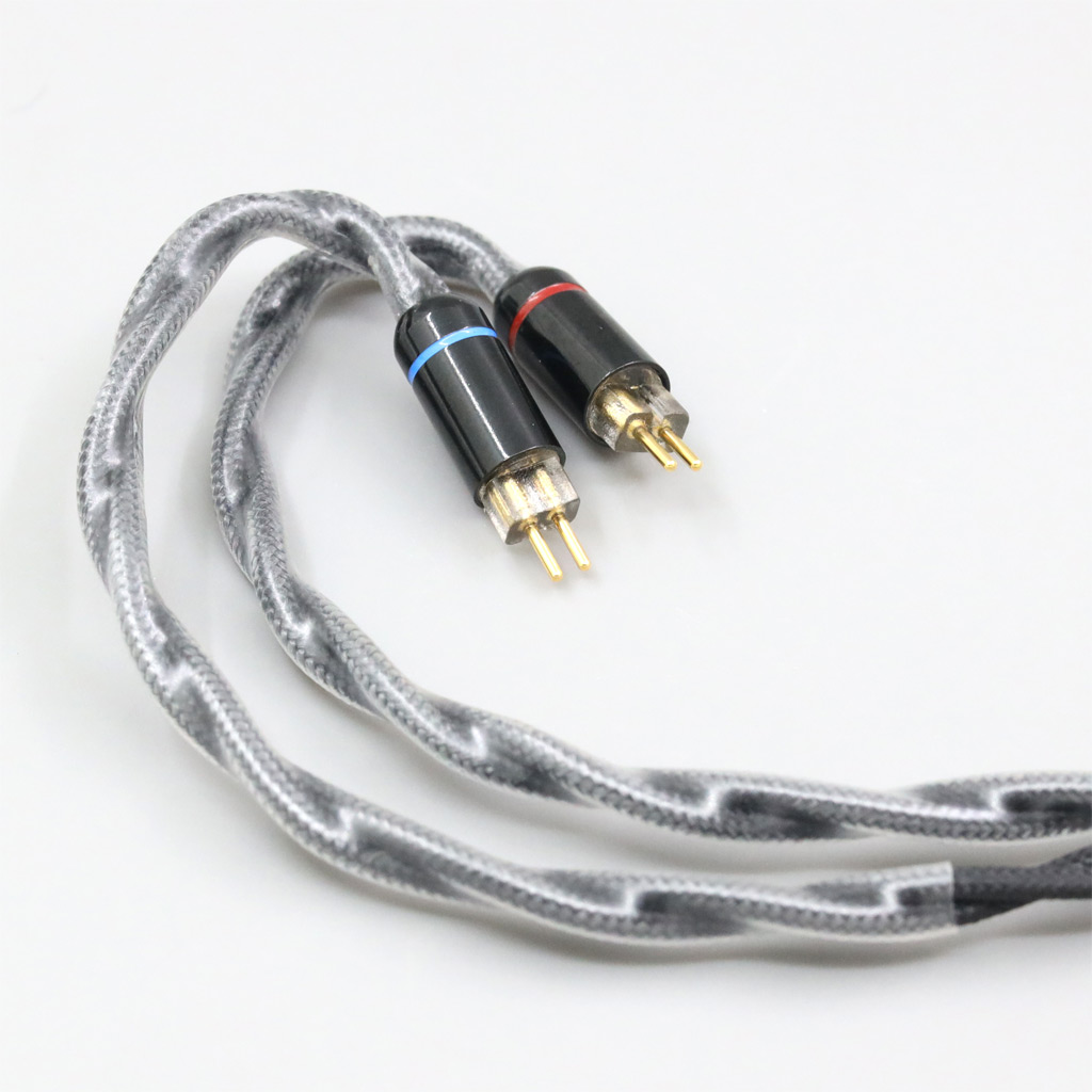 Pure 99% Silver Inside Earphone Nylon Cable For 0.78mm 2pin BA Westone W4r UM3X UM3RC JH13 High Step