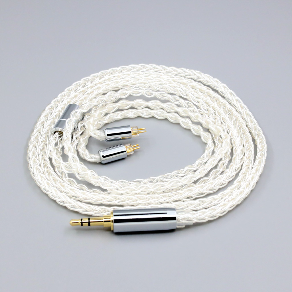 8 Core 99% 7n Pure Silver Palladium Earphone Cable For 0.78mm 2pin BA Westone W4r UM3X UM3RC JH13 High Step