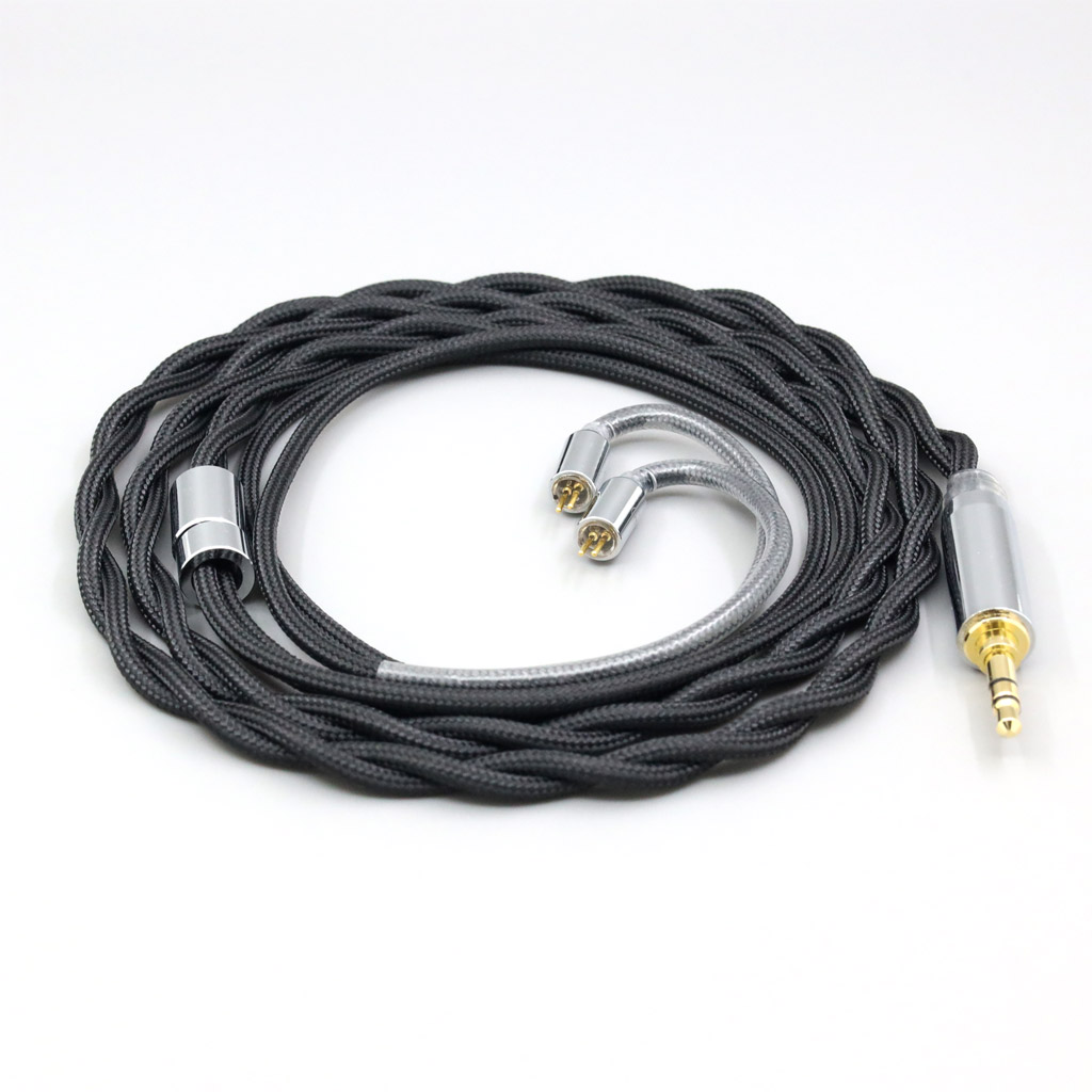 Nylon 99% Pure Silver Palladium Graphene Gold Shield Cable For 0.78mm Flat Step JH Audio JH16 Pro JH11 Pro 5 6 7 2pin