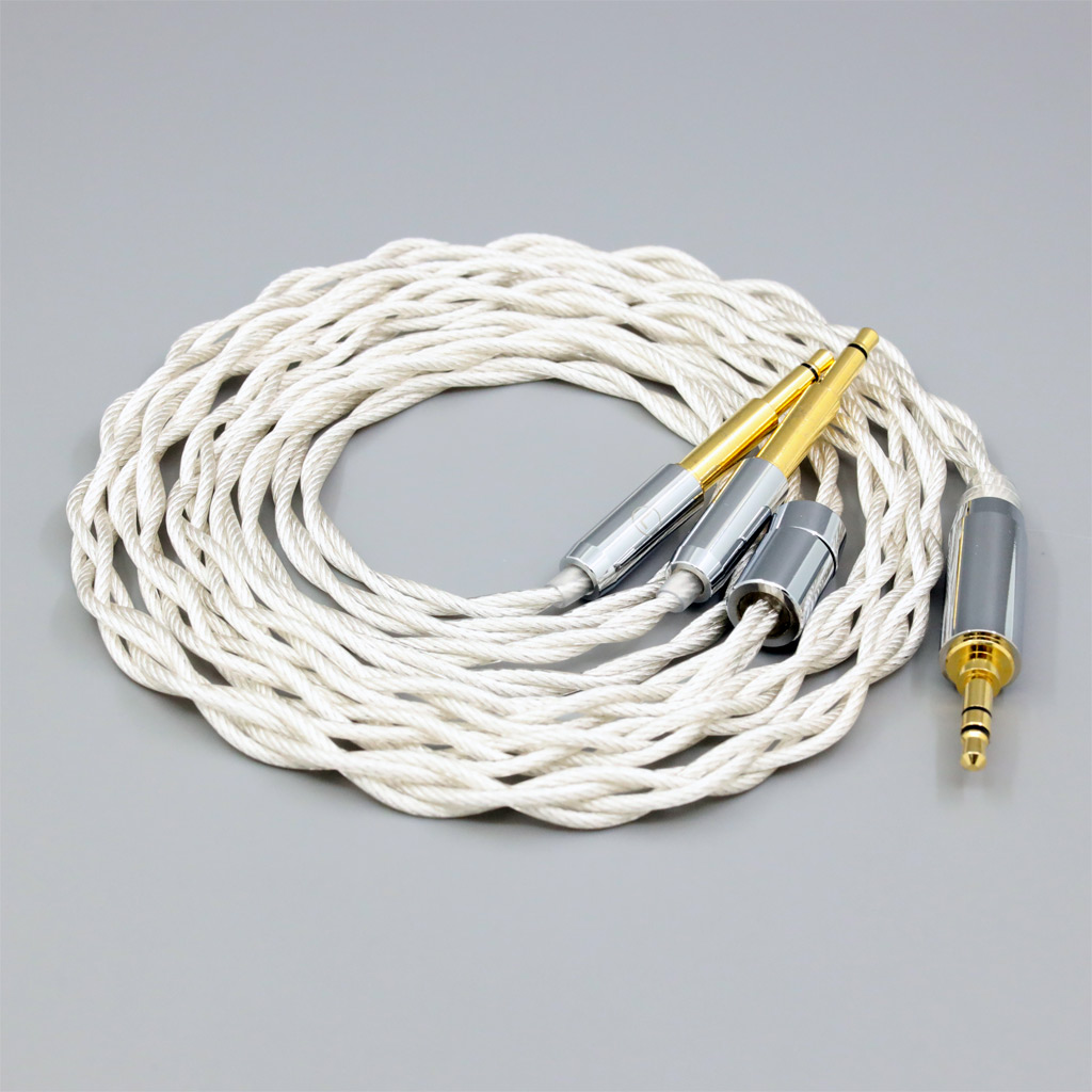 Graphene 7N OCC Silver Plated Type2 Earphone Cable For Meze 99 Classics NEO NOIR Headset Headphone