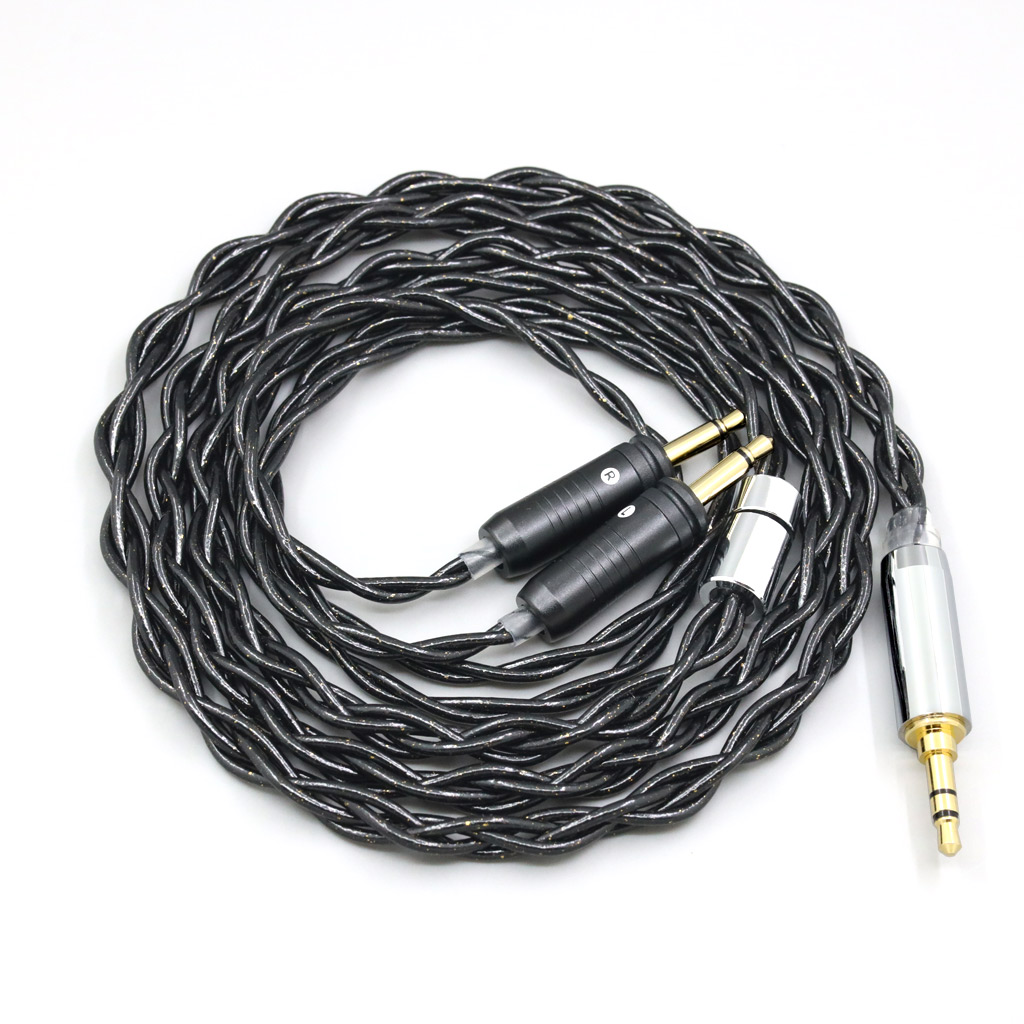 99% Pure Silver Palladium Graphene Floating Gold Cable For Focal Clear Elear Elex Elegia Stellia Dual 3.5mm pin
