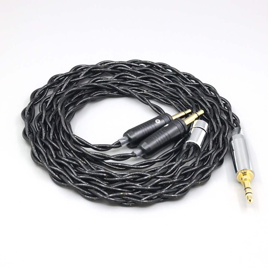 99% Pure Silver Palladium Graphene Floating Gold Cable For Focal Clear Elear Elex Elegia Stellia Dual 3.5mm pin