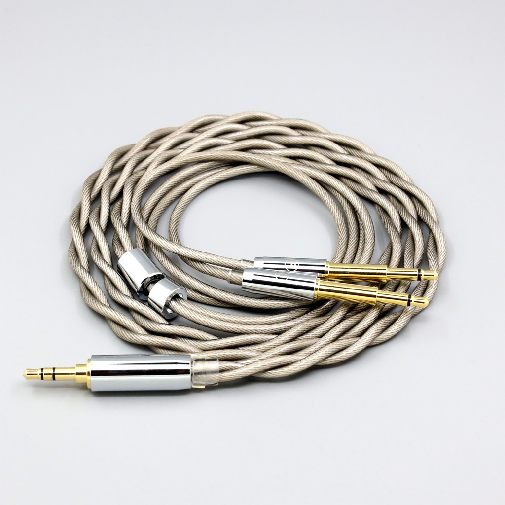 Type6 756 core 7n Litz OCC Silver Plated Earphone Cable For Meze 99 Classics NEO NOIR Headset Headphone