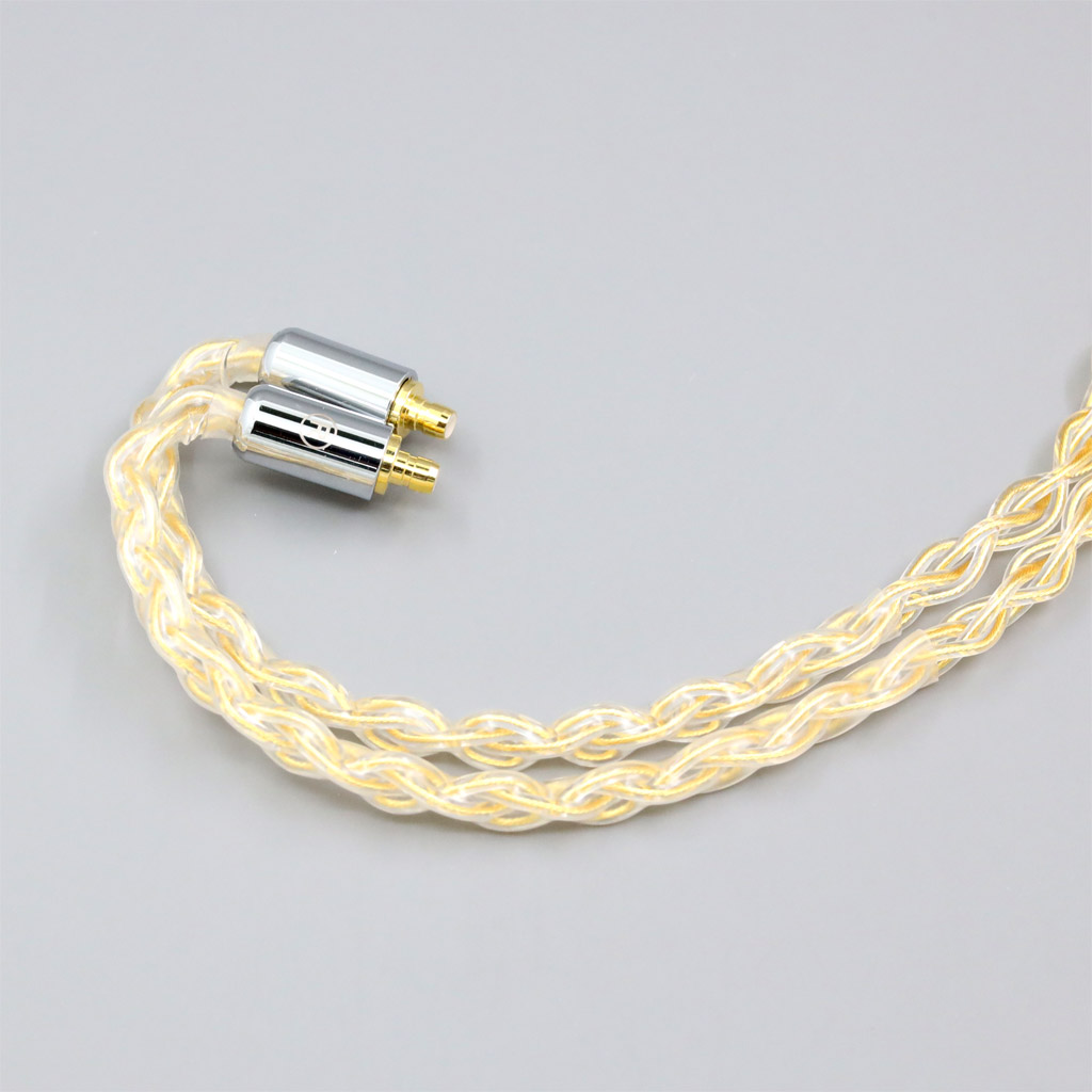 8 Core 99% 7n Pure Silver 24k Gold Plated Earphone Cable For Acoustune HS 1695Ti 1655CU 1695Ti 1670SS