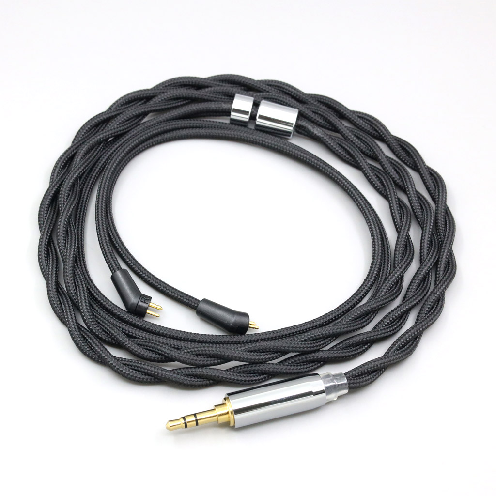 Nylon 99% Pure Silver Palladium Graphene Gold Shield Cable For Etymotic ER4B ER4PT ER4S ER6I ER4 2pin