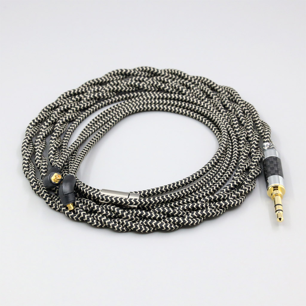 2 Core 2.8mm Litz OFC Earphone Shield Braided Sleeve Cable For Etymotic ER4SR ER4XR ER3XR ER3SE ER2XR ER2SE