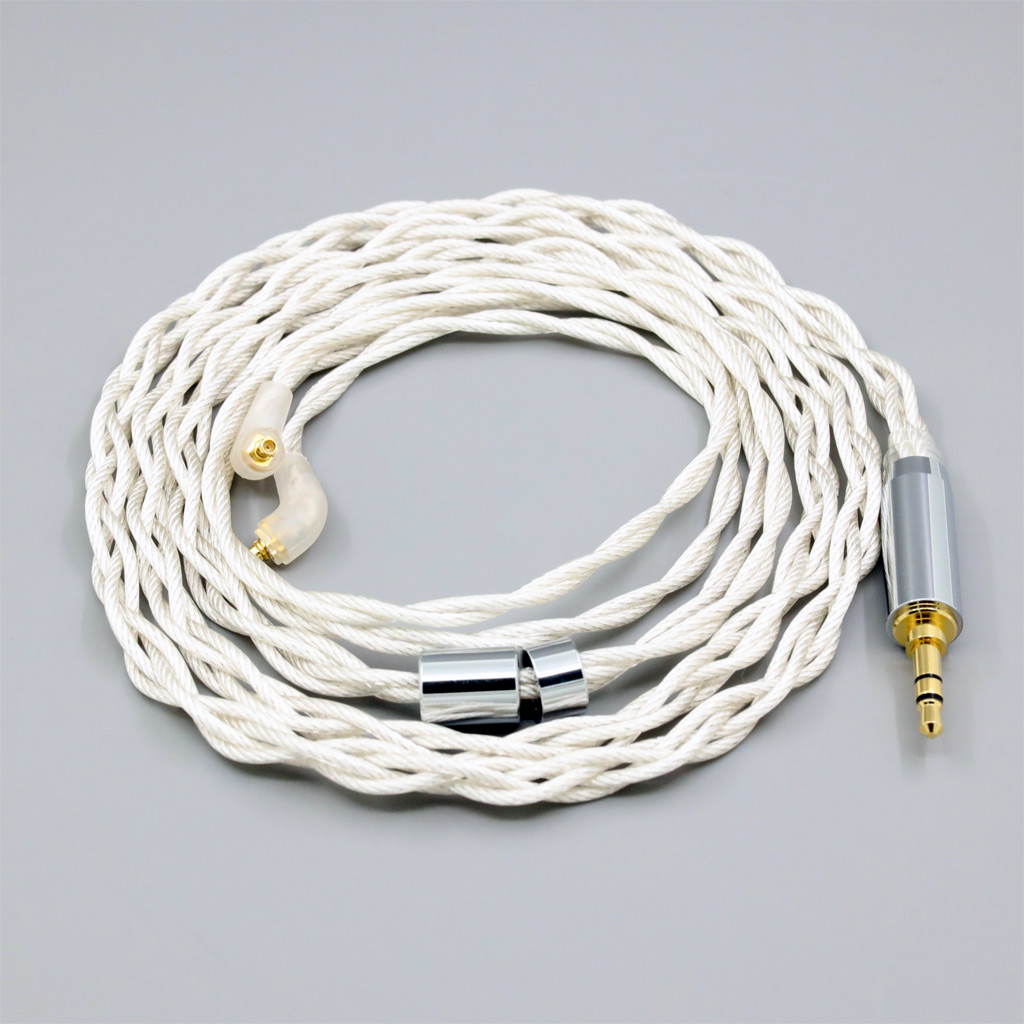Graphene 7N OCC Silver Plated Type2 Earphone Cable For Etymotic ER4SR ER4XR ER3XR ER3SE ER2XR ER2SE 0-100Ohm Adjusted
