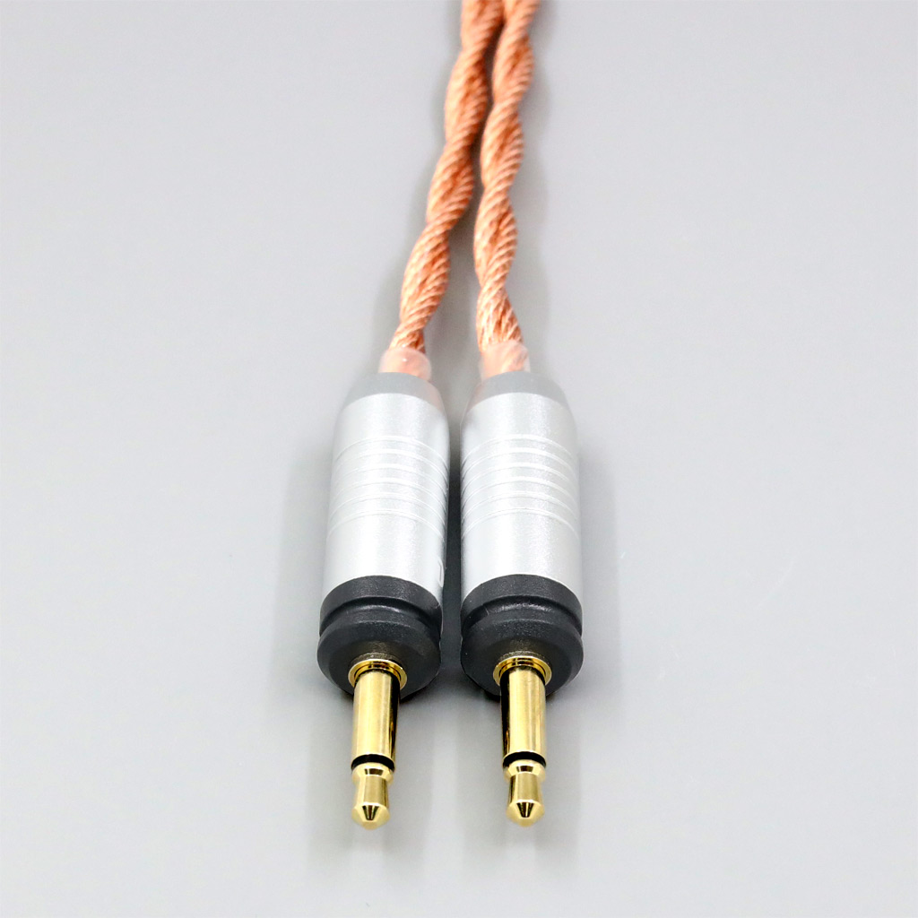 Graphene 7N OCC Shielding Coaxial Mixed Earphone Cable For Focal Clear Elear Elex Elegia Stellia Dual 3.5mm headphone plug