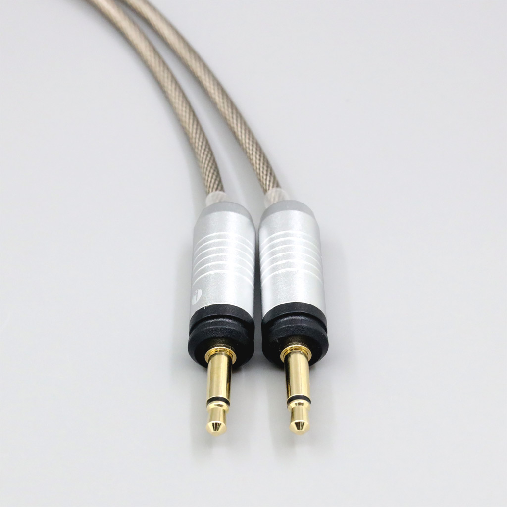 Type6 756 core 7n Litz OCC Silver Plated Earphone Cable For Focal Clear Elear Elex Elegia Stellia Dual 3.5mm headphone plug