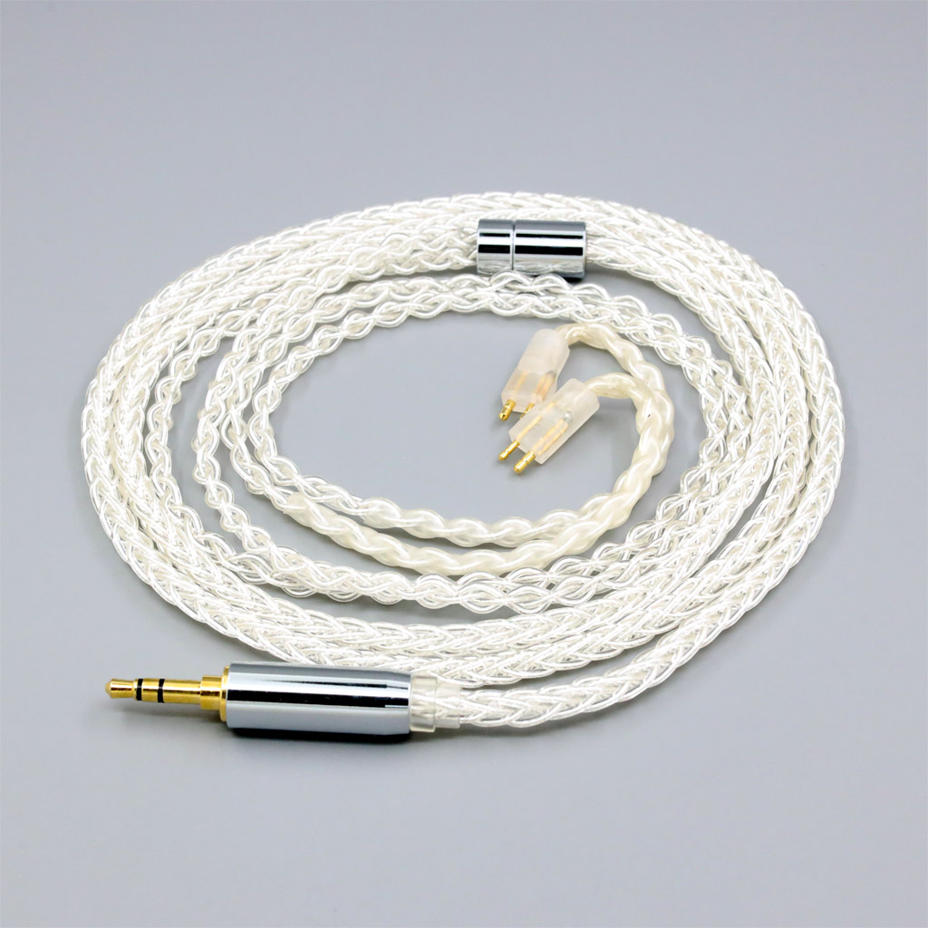 8 Core 99% 7n Pure Silver Palladium Earphone Cable For Fitear To Go! 334 private c435 mh334 Jaben 111(F111) MH33