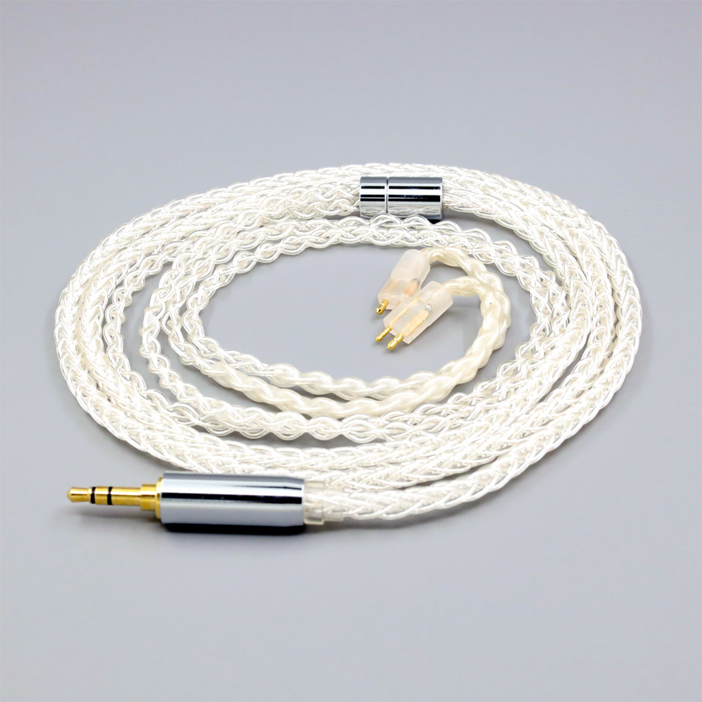 8 Core 99% 7n Pure Silver Palladium Earphone Cable For Fitear To Go! 334 private c435 mh334 Jaben 111(F111) MH33