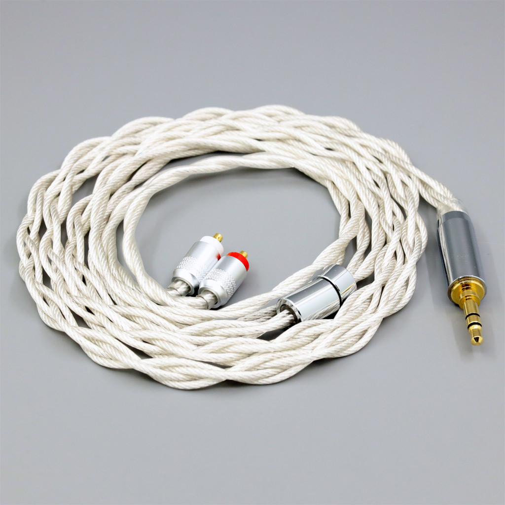 Graphene 7N OCC Silver Plated Type2 Earphone Cable For Sony IER-M7 IER-M9 IER-Z1R Headset 4 core