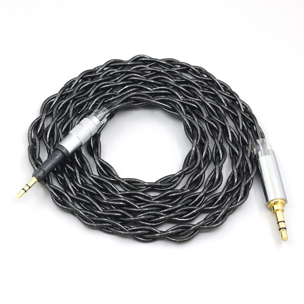 Nylon 99% Pure Silver Palladium Graphene Gold Shield Cable For Sennheiser HD6 HD7 HD8 MIX DJ HD595 4 core