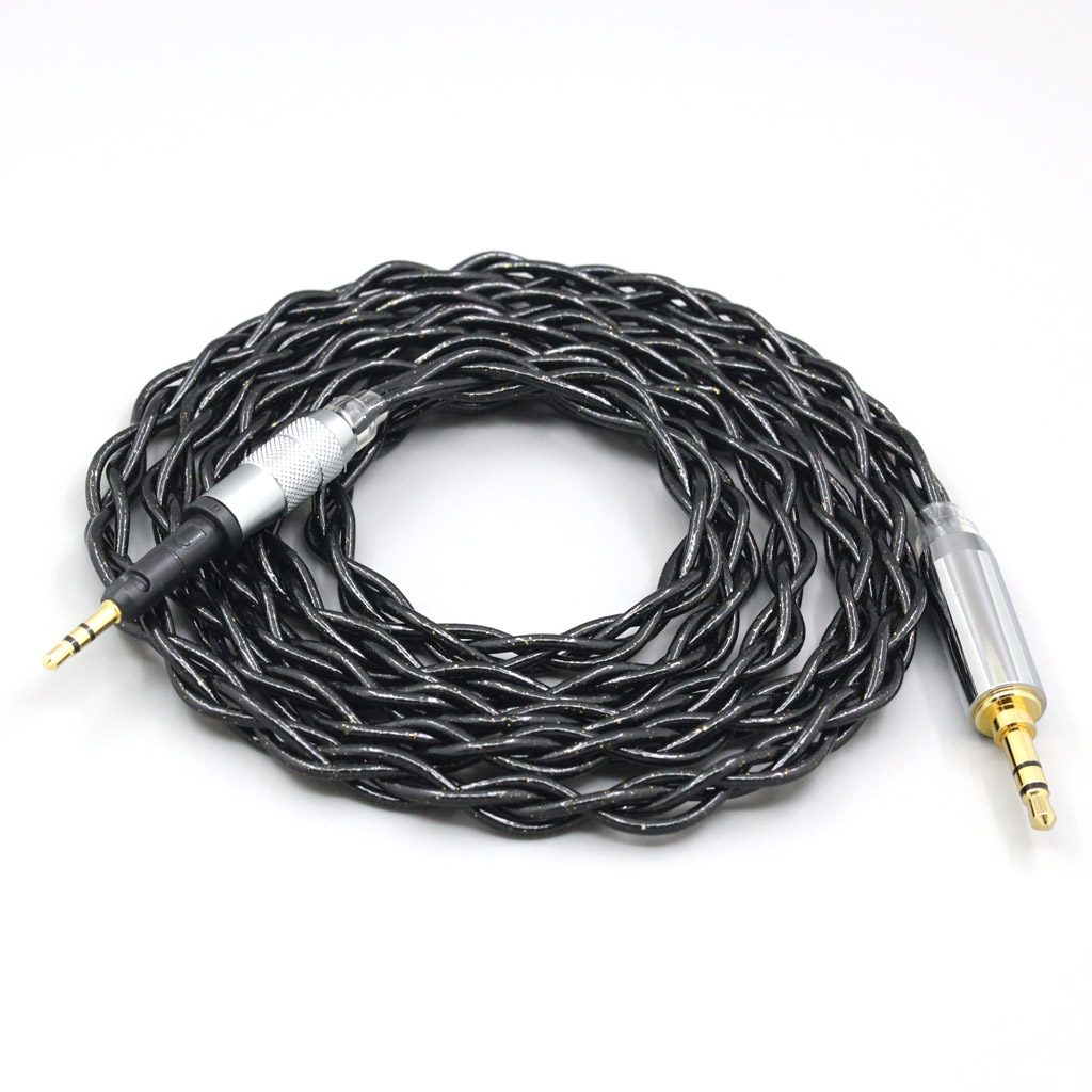 Nylon 99% Pure Silver Palladium Graphene Gold Shield Cable For Sennheiser HD6 HD7 HD8 MIX DJ HD595 4 core