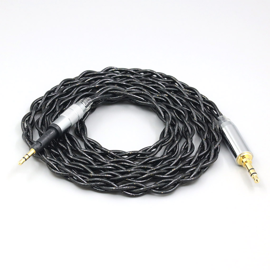Nylon 99% Pure Silver Palladium Graphene Gold Shield Cable For Sennheiser HD6 HD7 HD8 MIX DJ HD595 4 core