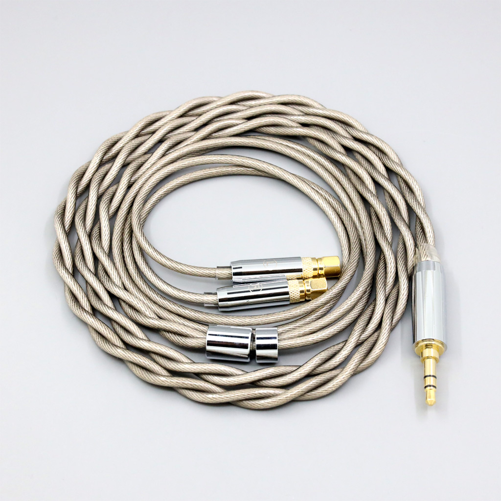Type6 756 core 7n Litz OCC Silver Plated Earphone Cable For HiFiMan HE400 HE5 HE6 HE300 HE4 HE500 HE6 Headphone