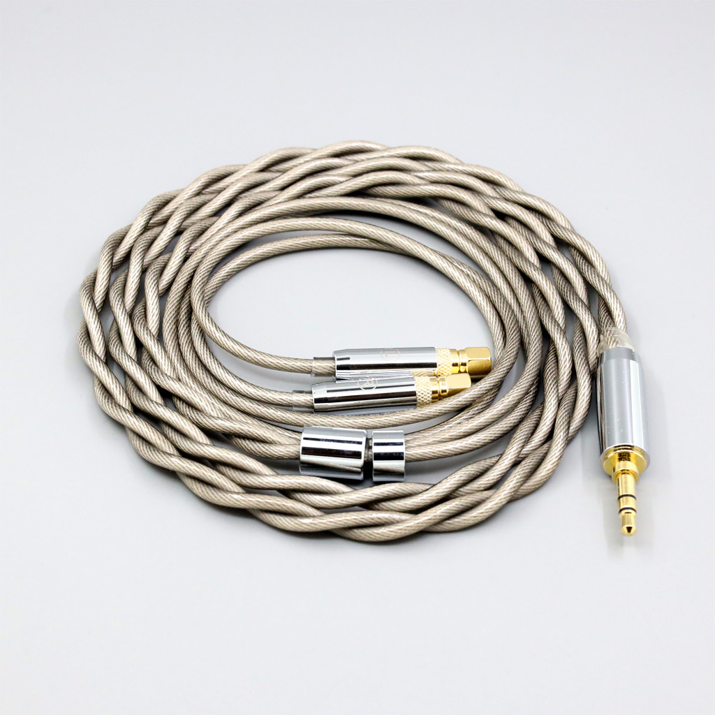Type6 756 core 7n Litz OCC Silver Plated Earphone Cable For HiFiMan HE400 HE5 HE6 HE300 HE4 HE500 HE6 Headphone