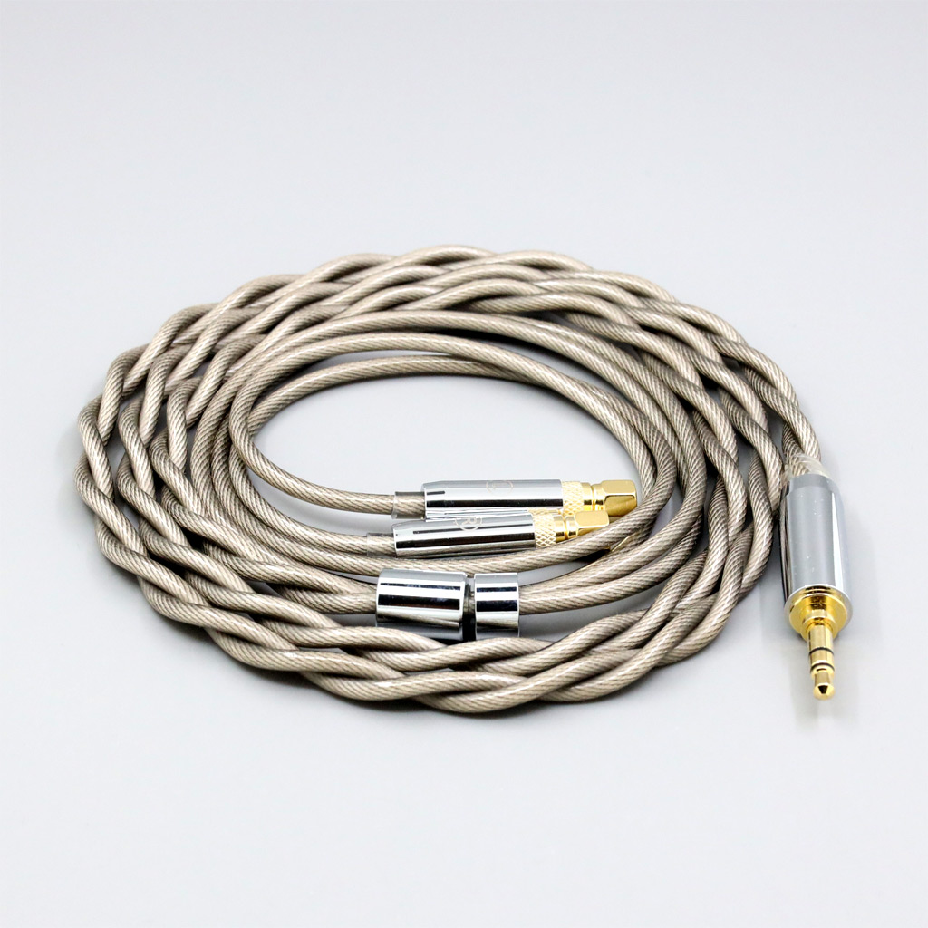 Type6 756 core 7n Litz OCC Silver Plated Earphone Cable For HiFiMan HE400 HE5 HE6 HE300 HE4 HE500 HE6 Headphone