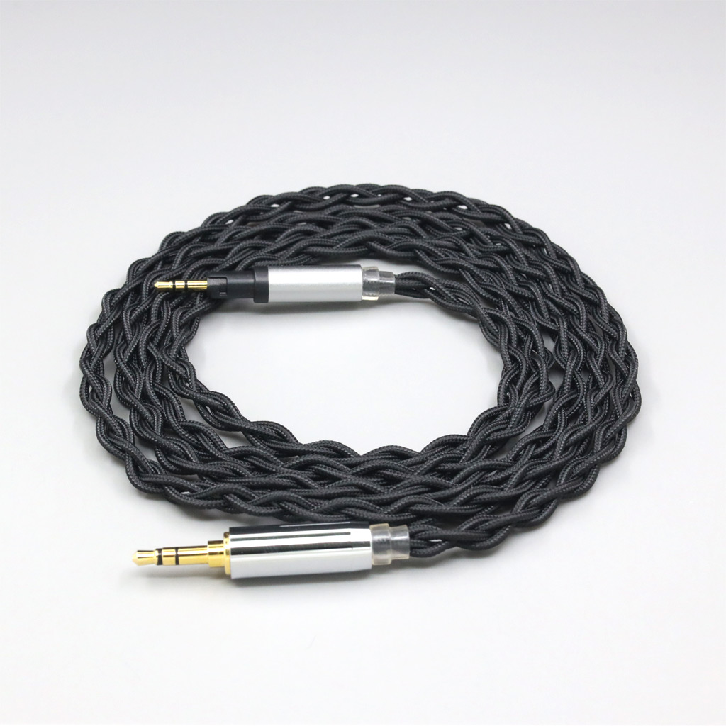 Pure 99% Silver Inside Headphone Nylon Cable For Austrian Audio Hi-X15 Hi-X65 Hi-X50 X55 Headphones